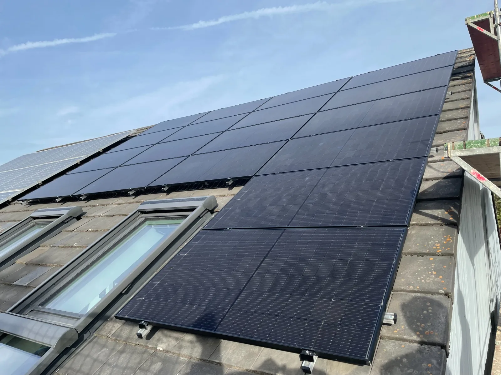 Projekt Familie Weber, Solaranlage Nahaufnahme